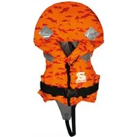 SECUMAR Schwimmweste Bravo Print, Ohnmachtssicher, weicher Lamellenschaum, Delphin-Design