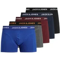 Jack & Jones Trunk JACBLACK eng anliegend, bequem mit elastischem Bund (Packung, 5-St) unifarben & meliert, Baumwollmischung, elastisches Bündchen