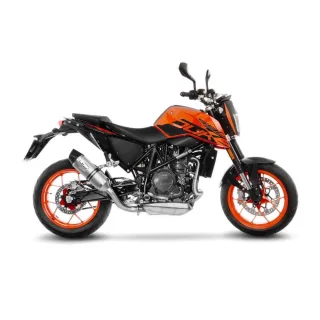 Sportauspuff LeoVince LV One EVO Edelstahl KTM 690 Duke /R Bj. 2016-2019 EURO4 eintragungsfrei+ABE