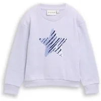 TOM TAILOR Sweatshirt Strick & Sweatshirts Cropped Sweatshirt mit Wendepailletten