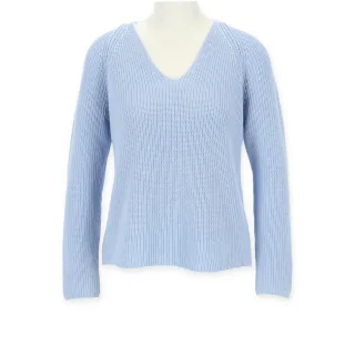 Halsüberkopf Accessoires - Pullover V-Ausschnitt 1/1 Arm sky - Gr. - XXL