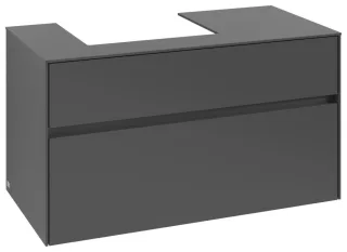 Villeroy & Boch Waschtischunterschrank Collaro C014B0 1000x548x500mm m. Bel. 2 Ausz. Waschtisch li G C014B0VR