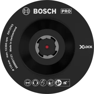 Bosch PRO X-LOCK Stützteller, mit Klettverschluss - 2608601721