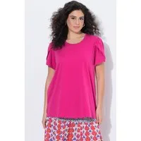 Ulla Popken T-Shirt T-Shirt Lagenoptik A-Linie Rundhals Halbarm