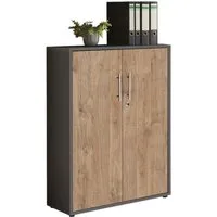 moebel-dich-auf Aktenschrank TABOR (Büroschrank Ordnerschrank Mehrzweckschrank, abschließbar, Metallgriffe, 3 Fächer) Made in Germany