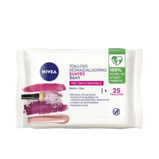 Sanfte 3-in-1-make-up-entfernungstücher, 25 Stk