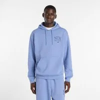 New Balance Kapuzensweatshirt mit Kordelzug, aus Baumwollmischung