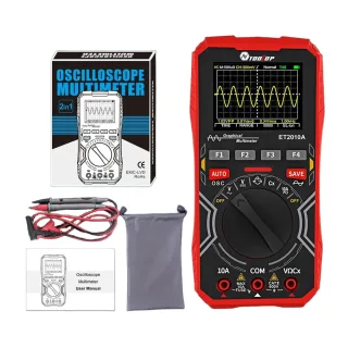 ET2010A Oscilloscope Multimeter 1MHz Bandwidth 2-in-1 Digital Tester 2.5Msps Sampling Rate High Accuracy 320x240 LCD Scr