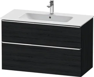 Duravit D-Neo Waschtischunterbau wandhängend Eiche Schwarz Matt 1010x462x625 mm - DE4363010160000 DE4363010160000