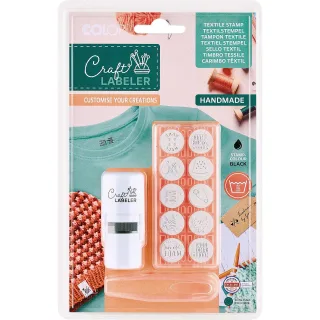 Craft Labeler Textil-Stempel-Set "handmade"