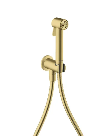 Hansgrohe Bidette Handbr. Axor Bidette Showers f.Kaltwasser rund m.Schlauch 1250mm brushed brass, 2 29240950