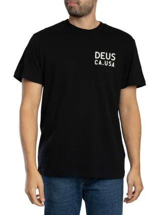 Deus Ex Machina Camber Back Grafik-T-Shirt, Schwarz