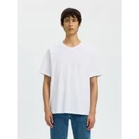 Selected Rundhalsshirt SLHATLAS SS O-NECK TEE Baumwollmischung, regular fit