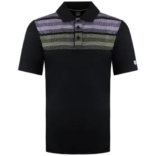 Island Green Matrix Herren Schwarz/Limette Golf-Poloshirt