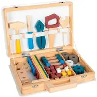Small Foot Kinder-Werkzeug-Set Werkzeugkoffer - Workshop, (53-tlg), aus Holz