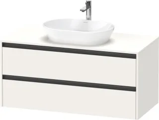 Duravit Ketho.2 Konsolenwaschtischunterbau wandhängend Weiß Supermatt 1200x550x568 mm - K24897084840 K24897084840000
