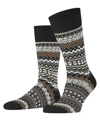 Burlington - Burlington Fair Isle Herren black - Gr. - 43