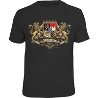 RAHMENLOS® Trachtenshirt für echte Bayern-Fans königliches Wappen