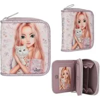 Depesche Spiel TOPModel Portemonnaie BLOOMING KITTY - Lila mit Glitzer