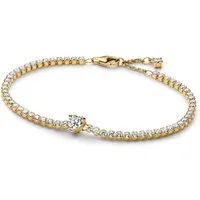 Pandora Tennisarmband PANDORA Timeless Herz Tennisarmband, IP Gold, Zirkonia