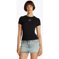 Tommy Jeans T-Shirt TJW SLIM ESSENTIAL LOGO 2 TEE mit Logoschriftzug