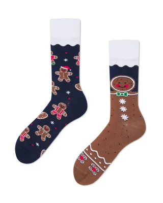 many mornings - Socken - Cookie Christmas blau/braun - Gr. - 42