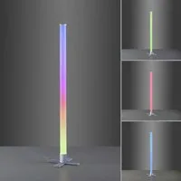 JUST LIGHT LED Stehlampe, LED-Leuchtmittel fest verbaut, Farbwechsel, RGB, Stehleuchte Wandlampe RGB LED Fernbedienung dimmbar Music-Sync Modi