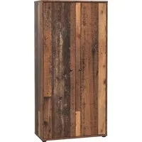 FORTE Schuhschrank Tempra, Mehrzweckschrank, 2 Türen, Einlegeböden, Höhe 149,5,5 cm Breite 73,7 cm