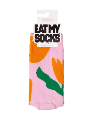 eat my socks - Socken - Tulip pink/orange - Gr. - OS