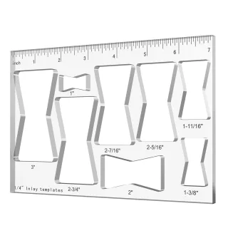 8 In 1 Router Template Jig 7 Inch Router Inlay Template Bowtie Router Template Decorative 8 Sizes Router Jig Woodworking