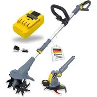 Fanztool Akku-Motorhacke FANZTOOL 20V Motorhacke Mini-Bodenhacke Bodenfräse Gartenhacke, Kombi-Set