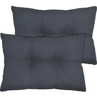 Aspero Sitzauflage 2 Rückenkissen 58x40 cm Cordoba, Gepolsterte Outdoor Kissen mit Steppung