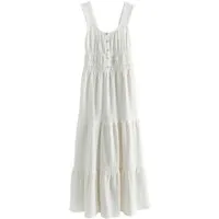 Next Midikleid Ärmelloses Midi-Sommerkleid mit Struktur (1-tlg)