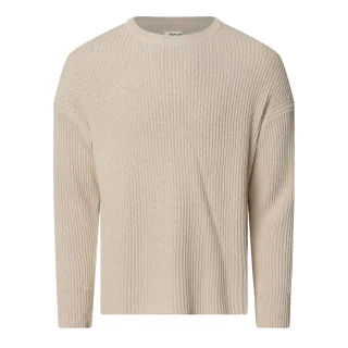 Replay - Pullover für Herren, Rundhalsausschnitt (Cremefarbe)
