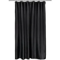 ZOLLNER Duschvorhang Breite 180 cm (Set), 100% Polyester, Anti-Schimmel-Effekt