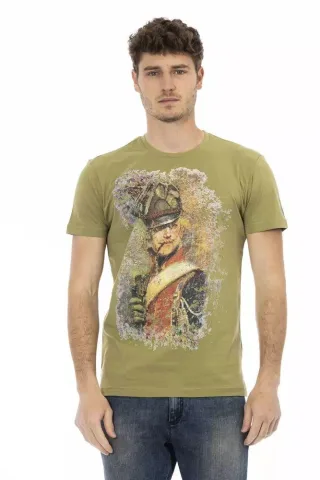 Militärdruck T-Shirt Lässiges Rundhals-Tee