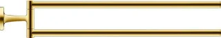 Duravit Starck T Handtuchhalter Gold Poliert 88x486x57 mm - 0099413400 0099413400