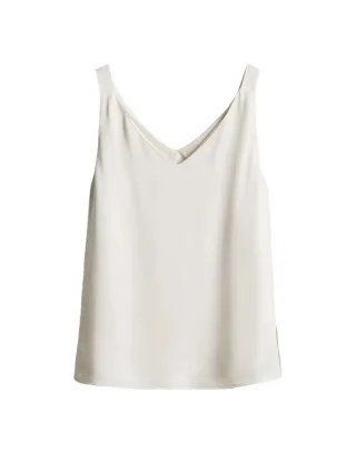 someday - Ärmelloses Top - Zovi beige/weiß - Gr. - 36