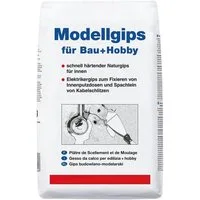 decotric® Gipsputz Modellgips für Bau und Hobby 1,5 kg Naturgips Elektrikergips ohe Stoß- und Druckfestigkeit