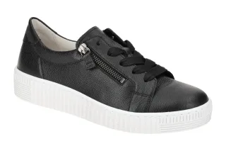 Gabor 83.334.27 Damen Sneaker schwarz (ice) Best Fitting Echtleder Fu?bett