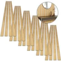 acous Wandpaneel Spar-Set Stix FSC® Premium Echtholzfurnier (selbstklebend), BxL: 3,45x250,00 cm, 0,51 qm, (Spar-Set, 6 Packungen, 24 Leisten, 3,06 m², Kostenlose Lieferung) Echtholz-Dekoleiste selbstklebend, im Spar-Set 6 Pakete á 4 Leisten