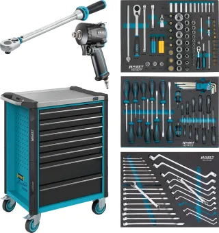 HAZET Werkstattwagen Assistent 179NX-7 mit 317 Werkzeugen - 179NX-7/137