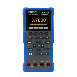 2in1 OWON HDS160 Oscilloscope Multimeter 60000 Counts True RMS 1MHz 1 Channel AC DC Voltage Current Tester 2.8" LCD CATI