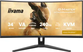 Iiyama G-MASTER Gold Phoenix GCB3486WQSCP-B1 Curved-Monitor 86.4 cm (34") UWQHD | gcb3486wqscp-b1 | VA - 1ms