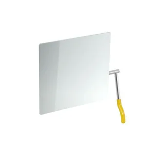 Hewi Kippspiegel 802.01.100R18 725x741x73mm, Hebel rechts, senfgelb