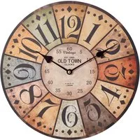 OTTO home Wanduhr "Old Town" (rund, Ø 34 cm, Vintage-Look)