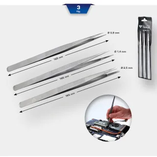 Brilliant Tools Pinzetten-Satz, 3-tlg - BT067905