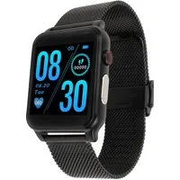Heyro FIT 21 Fitness Wearable Armbanduhr Blutdruckmessung EKG Schwarz Fitnessuhr (3,9 cm cm), Smartwatch, Ladekabel, Automatische Schlafaufzeichnung und Aktivitätstracking