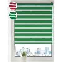 Doppelrollo Klemmfix ohne Bohren, Sonello, blickdicht, Klemmfix, 30cm x 100cm Grün Easyfix Duo Rollo, Rollos für Fenster und Tür, Lichtschutz, Blickdicht, Jalousie freihängend mit Klemmträger, Seitenzugrollo, einfache Montage, in verschiedenen Farben
