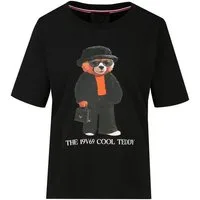 19V69 ITALIA T-Shirt Bellara Cool Teddy Damen Baumwollmix, Oversize mit Rundhals